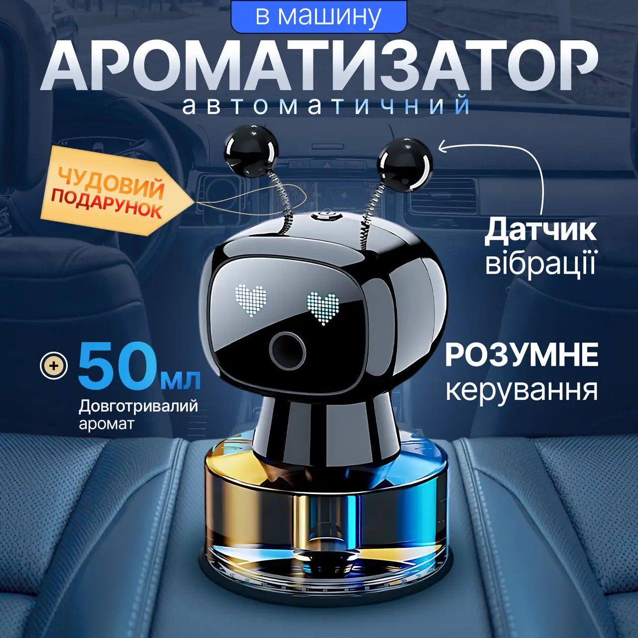 Розумний аромадифузор для авто